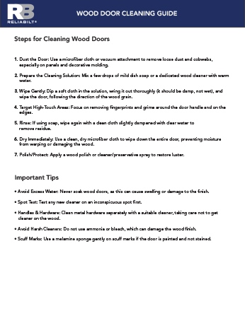 Cleaning Wood Interior Doors